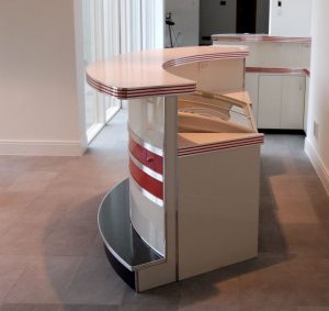 Custom Flip Up Counter Top Bar Home Diner Bat Counter Top Section And Was Built Around The Customer S Ice Cream Dipping Cabinet This Is Truly A Beautifully Designed Bar Which Fits Perfectly In