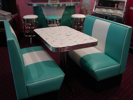 Cruiser Diner Booth Set: Restaurant, Diner, Commercial, Home, Kitchen