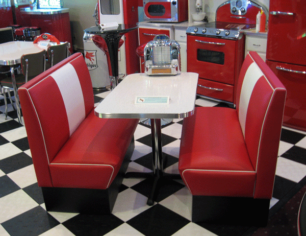 Custom Booths and Banquettes for restaurants, cafes, Diners