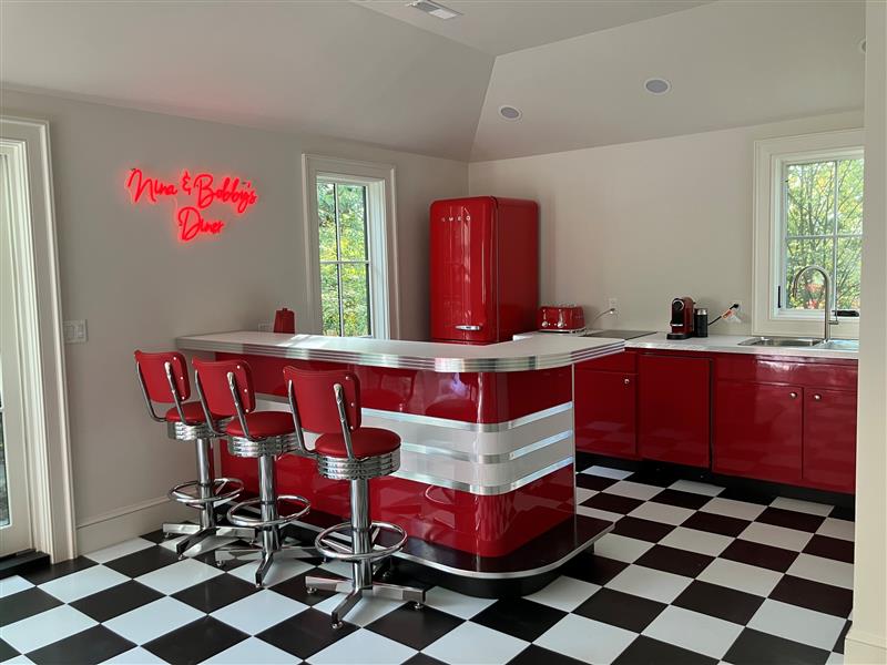 Custom Bar with Kitchenette